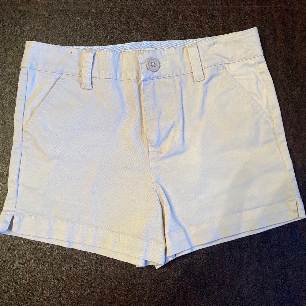 Crown and Ivy Twill khaki girls shorts Size 10